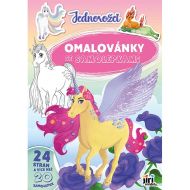 Omalovnky A4 se samolepkami Jednoroci - zvtit obrzek