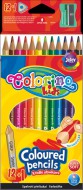 koln trojhrann pastelky Colorino, 12b+oboustr. stbrn, zlat