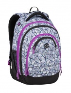 Dv studentsk batoh Bagmaster Energy 9 B Violet / White / Blue - zvtit obrzek