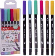 Popisova APLI Brush Duo oboustrann 6-sada pastelov barvy