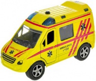 Auto kovov ambulance 11cm zptn ntah CZ na baterie - zvtit obrzek