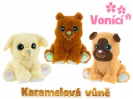 Pejsek plyov 19-20cm sedc vonc 3druhy