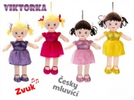 Panenka Viktorka hadrov 32cm esky mluvc na baterie