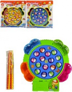 Hra chytn rybiek rybolov 20cm na baterie set 15 rybiek + 4 udice - zvtit obrzek