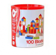 Kostky stavebnice devo 100ks