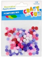 Kuliky POMPON 1cm mix - zvtit obrzek