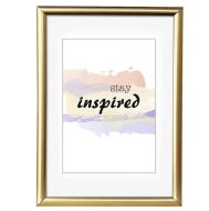 Hama r�me�ek plastov� MADRID, zlat� matn�, 10x15cm