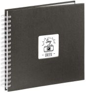 Hama album klasick spirlov FINE ART 28x24 cm, 50 stran, ern, bl listy - zvtit obrzek