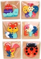 Devn puzzle se zvtky, 15 cm