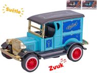 Auto old timer 11cm kovov, zptn chod, se svtlem a zvukem, 3barvy 