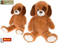 Plush Friends Pes plyov tmav hnd, 80cm - zvtit obrzek