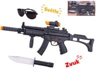 Samopal 44cm na baterie se svtlem a zvukem, s doplky 3ks 