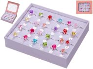 Sada prstnk s pvskem 24ks kov, v krabice - zvtit obrzek