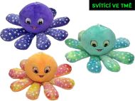 Chobotnika plyov 10cm, svtc ve tm, 3 barvy - zvtit obrzek