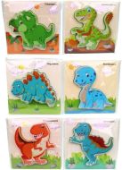 Devn puzzle s dinosaury, 15 cm