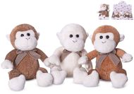 Opice ply�ov� 15 cm - sed�c� s ma�l�, 3 barvy