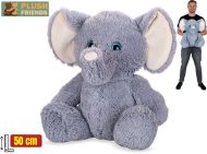 Plush Friends - Slon ply�ov� 50 cm, sed�c�