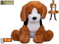 Plush Friends - Pes ply�ov� 78cm, sed�c�