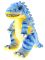 Dinosaurus ply�ov� 18-26 cm, 6 druh�
