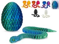 Vejce s hadem 30 cm - 6 barev