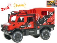 Auto off-road 18 cm na setrva�n�k, na baterie se sv�tlem a zvukem