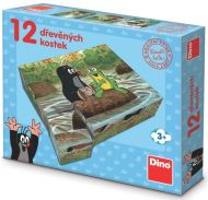 Kostky kubus Krtek a zv���tka, d�evo 12ks