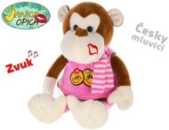 Opica Janica plyov 25cm, mluv CZ - zvtit obrzek