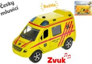 Sanitka-Ambulance kovov 11 cm, esky mluvc se svtlem - zvtit obrzek