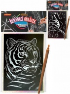 Obrzek krabac, duhov, 15x10cm, set s nstrojem - rzn druhy - zvtit obrzek