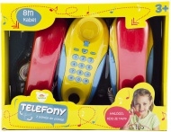Telefony dtsk pokojov set 2ks na baterie Zvuk plast - zvtit obrzek