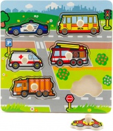 DEVO Baby vkldaka Moje prvn auta vkldac puzzle velk dlky pro miminko - zvtit obrzek