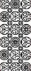 Kontury 10x23 - mandala ornament kruh, st��brn�