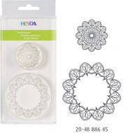 Raztka akryl kulat ornament, 2 ks