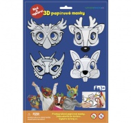 3D Karnevalov masky 4ks