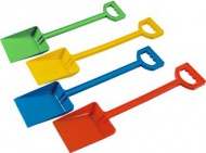 Lopatka dtsk barevn s rukou 50cm na psek plast