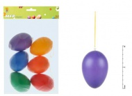 Vajka plast 9cm/6ks mix colors S160343