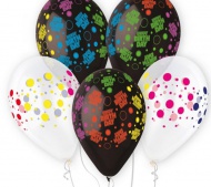 Nafukovac balnky 5ks Happy Birthday DOTS