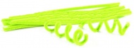 Chlupat drtky neonov zelen 30 cm/7 mm 10 ks