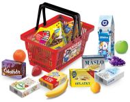 MINI OBCHOD - n�kupn� ko��k s dopl�ky, �erven�