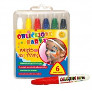 Barvy na obliej 6ks set 	