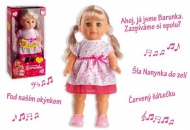 Panenka Barunka chodc a esky zpvajc plast 42cm - zvtit obrzek
