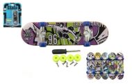 Skateboard prstov� �roubovac� plast 9cm s dopl�ky mix barev - zv�t�it obr�zek
