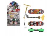 Sada skateboard �roubovac�, kolob�ka prstov�, waveboard plast s dopl�ky, mix druh�