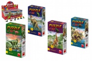 Puzzle Dinosaui 23,5x21,5cm 60 dlk + figurka 