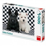 Puzzle dva pejsci ernobl 500 dlk - zvtit obrzek