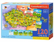 Puzzle Mapa esk republiky 120 dlk  - zvtit obrzek