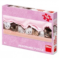 Puzzle kotka pod dekou panoramic 150 dlk - zvtit obrzek