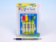 Fixy na textil 4ks + ablona na kart - zvtit obrzek