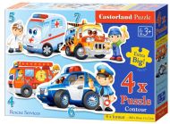 Puzzle Castorland 4v1 (4,5,6,7 dlk) Integrovan zchrann systm 