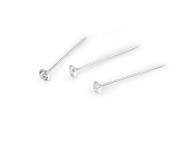 Nerezov ozdobn pendlky dlka 38 mm diamant transparent, 1 krab. - zvtit obrzek